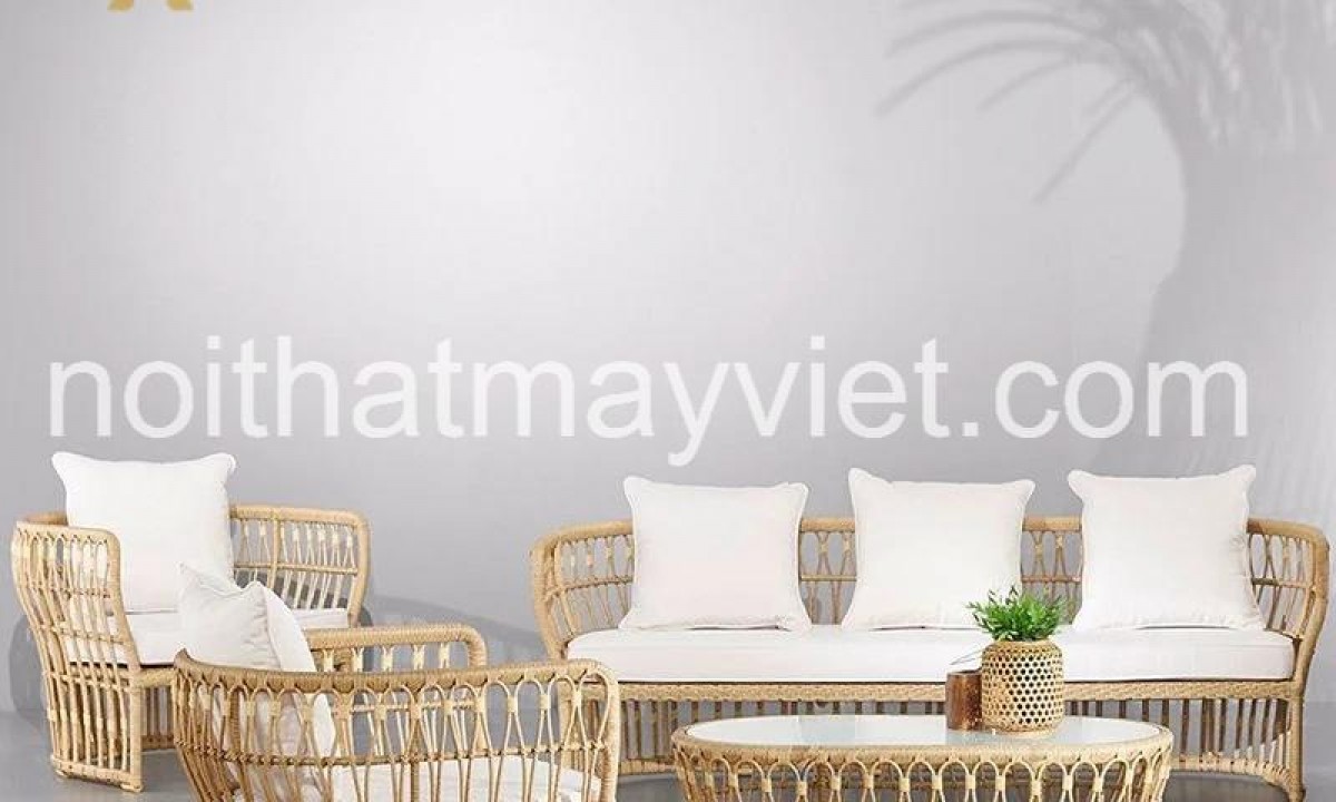 Bàn Ghế Sofa Mây Tre BGSF0014